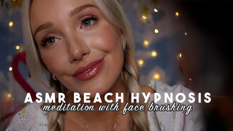 Asmr Beach Hypnosis Meditation With Face Brushing // Gwengwiz