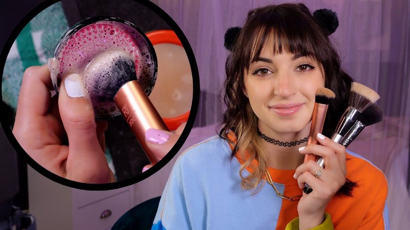 image 0 Asmr : Clean My Makeup Brushes With Me : Water & Sudsy Sounds