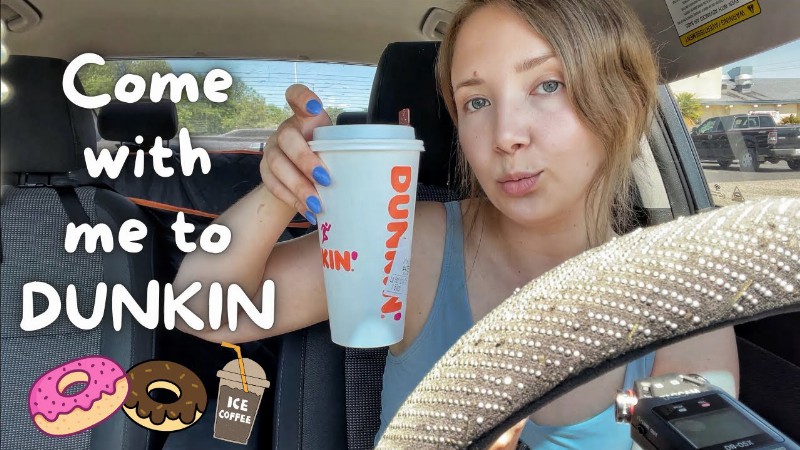 Asmr: Dunkin Vlog ☕️(car Tapping/scratching Coffee Sipping Whispering)