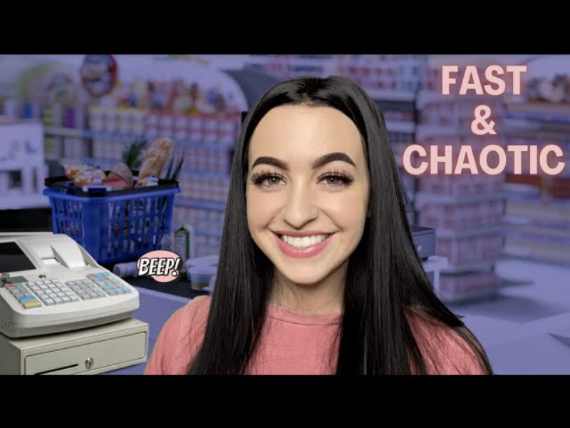 image 0 [asmr] Fastest Grocery Store Cashier Ever : Fast & Aggressive