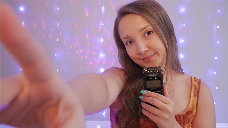 Asmr: Hand Movements W/ Lots Of Mouth Sounds (wet & Dry) ✨😘 Tascam😘✨