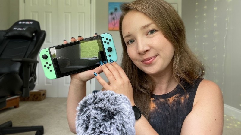 Asmr: Nintendo Switch Show N Tell! (whispered Tapping Scratching Mouth Sounds)