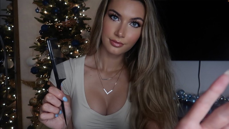 Asmr Personal Attention : Face Exam Hair Play
