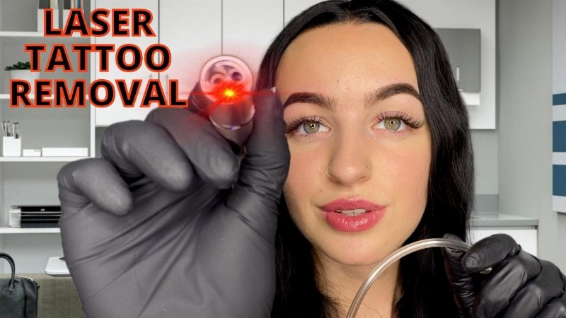 [asmr] Removing Your Face Tattoo : Laser Sounds