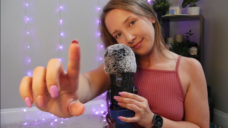Asmr: Semi-inaudible Whispering W/ Hand Movements Fuzzy Mic Scratching & Mouth Sounds🥰✨