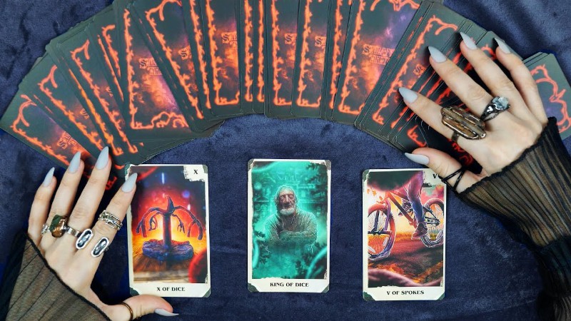 image 0 Stranger Things Tarot Cards And Book Page Turning *asmr